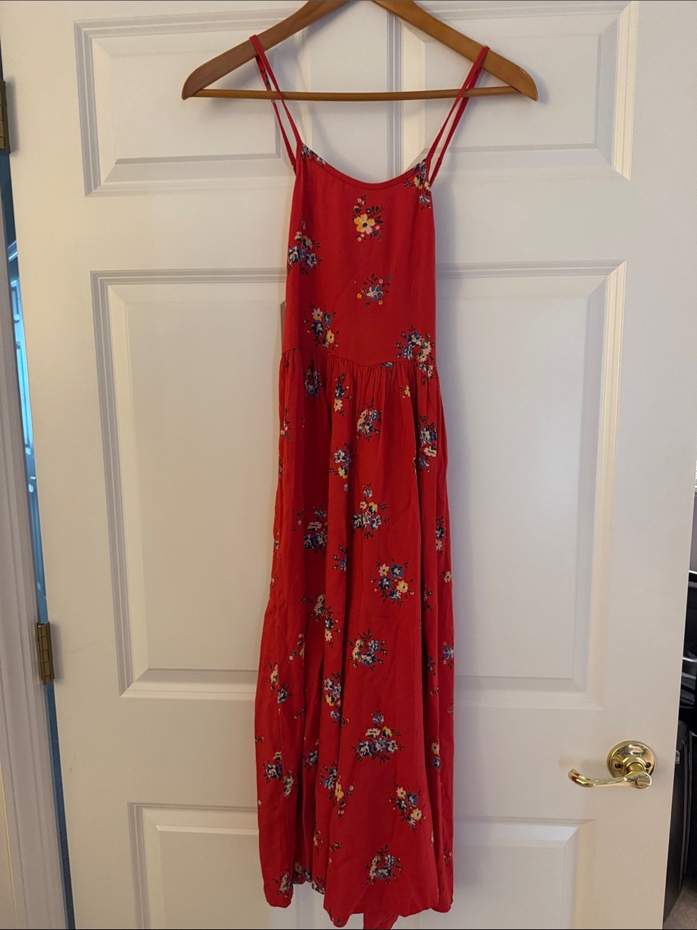 Nordstrom Red Floral Girls' Maxi Romper